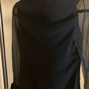 Sheer Black Long Sleeve Top